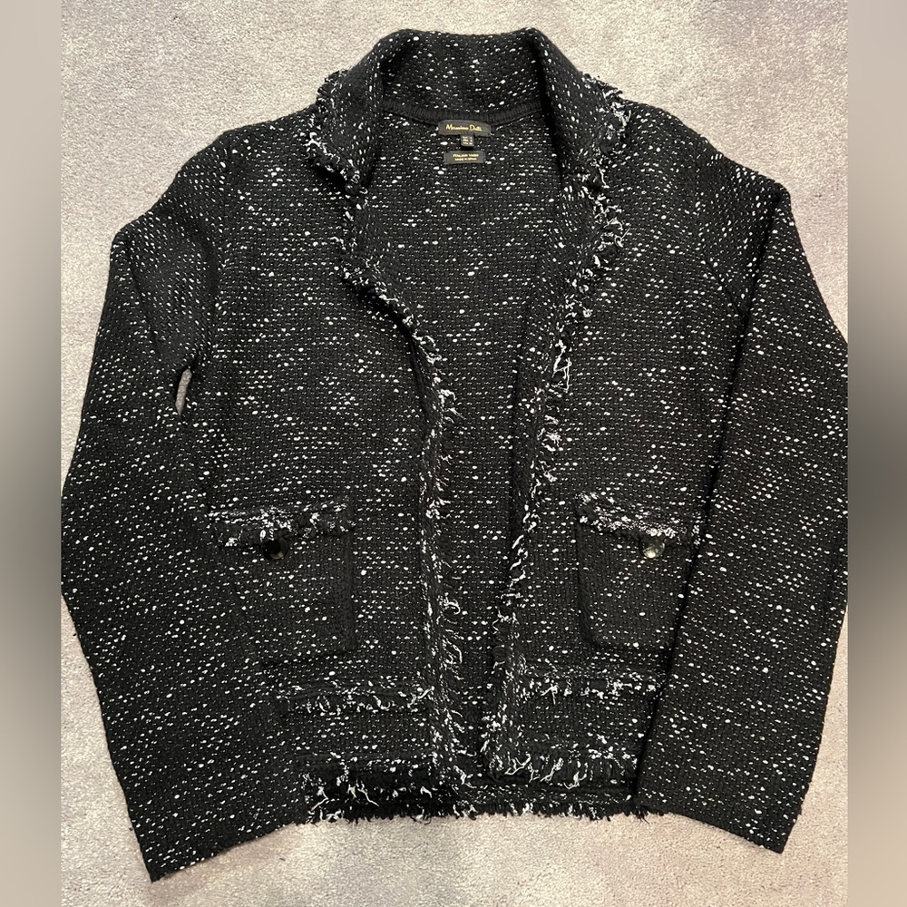 Massimo Dutti Italian yarn knit jacket